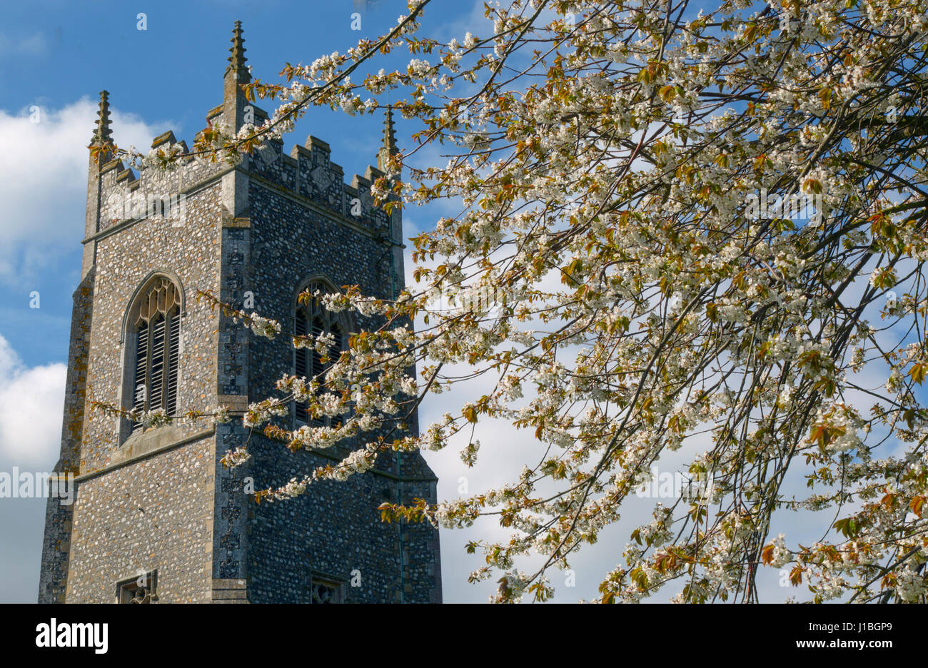 St.Mary The Virgin Church at  Northrepps village North Norfolk Stock Photo