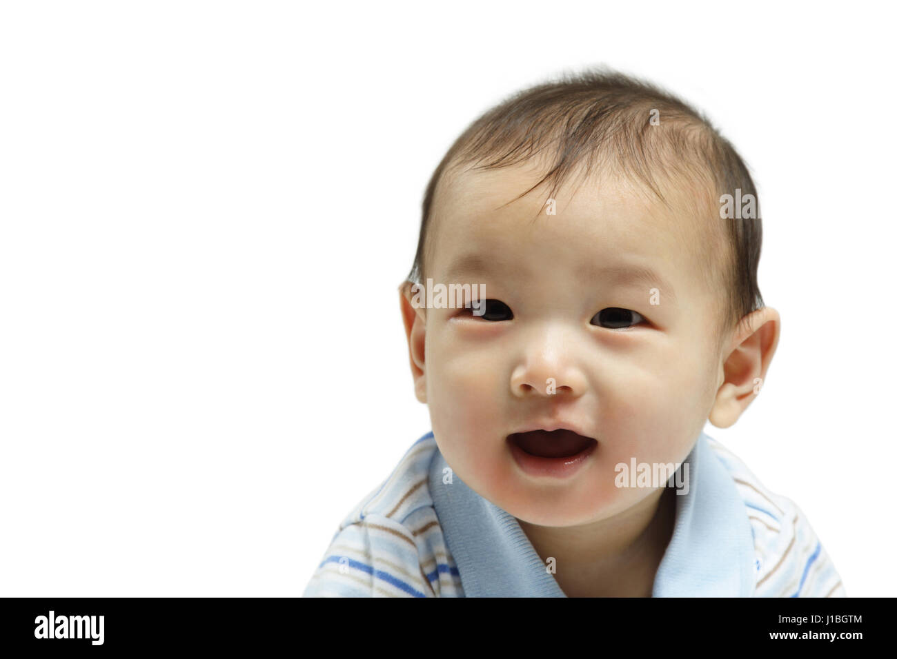 A happy cute little baby boy (isolated Stock Photo Alamy