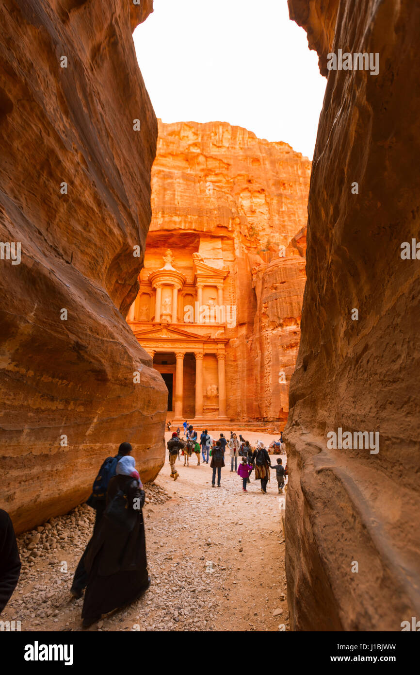 Petra, Jordan- March 16, 2017: Views of the Lost City of Petra in the Stock  Photo - Alamy