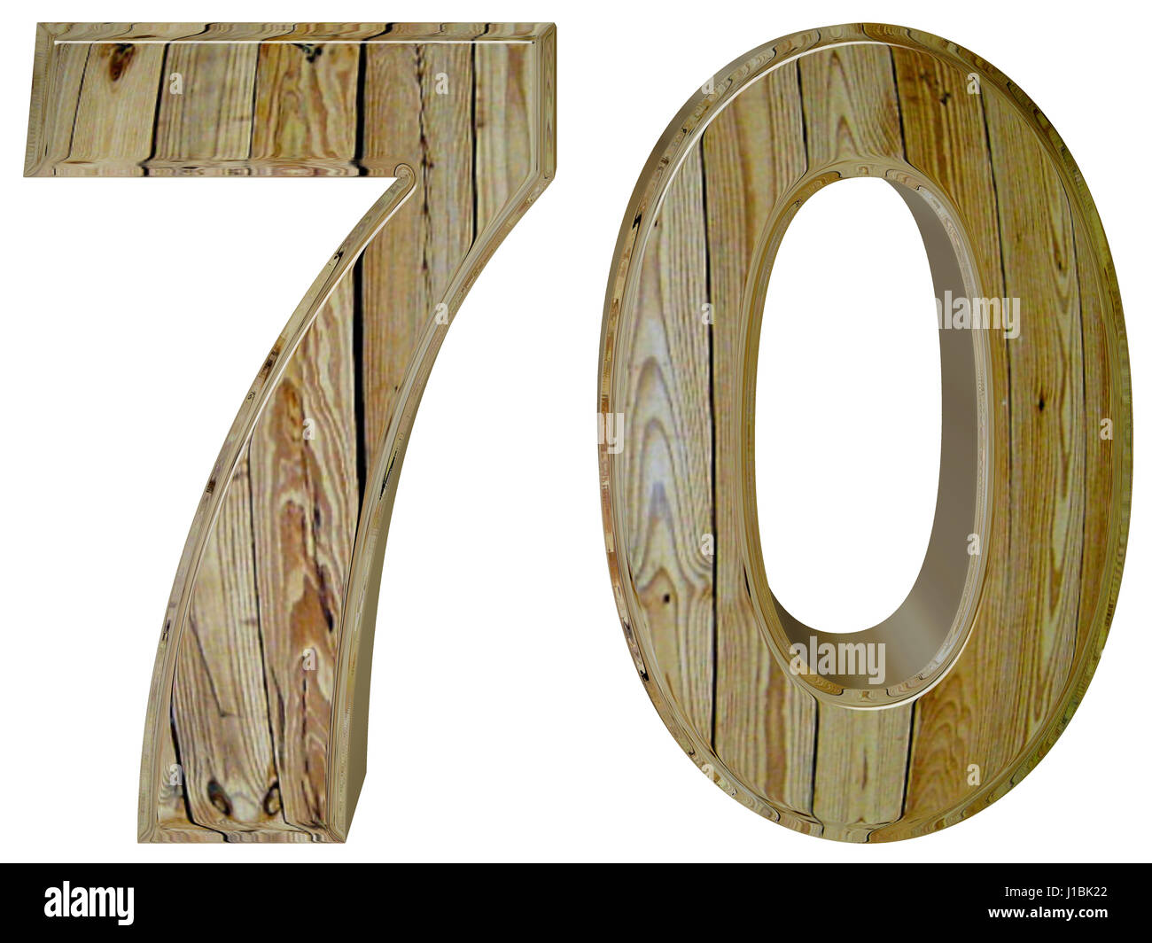 77, Seventy Seven, Numeral Of Wood Combined With Yellow Insert, Isolated On  White Background Stock Photo, Picture and Royalty Free Image. Image  68489007.