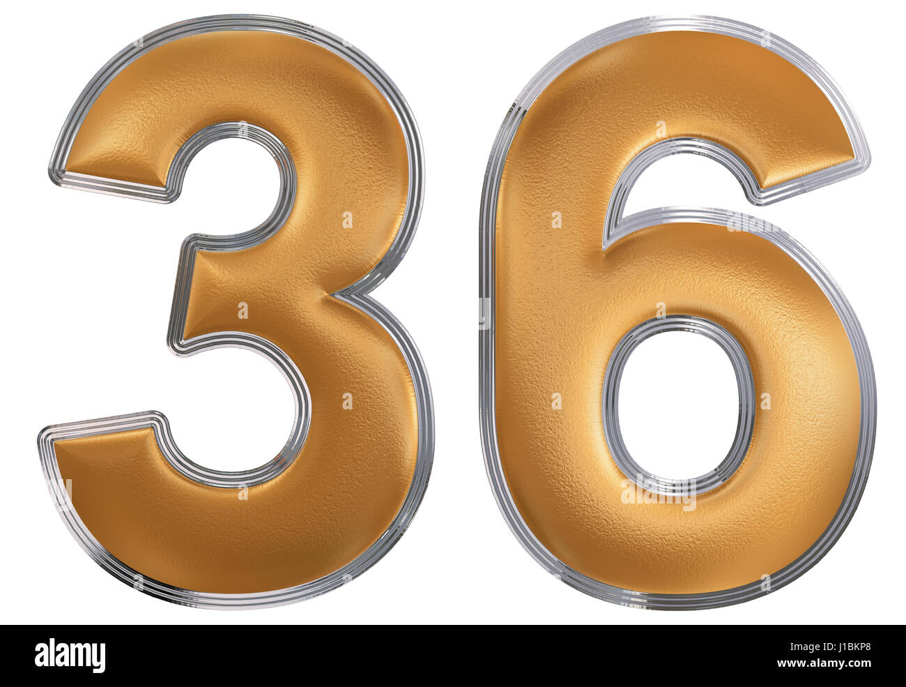 Numeral 36 thirty six isolated on white background 3d render Stock Numeral 36 thirty six isolated on white background 3d render Stock