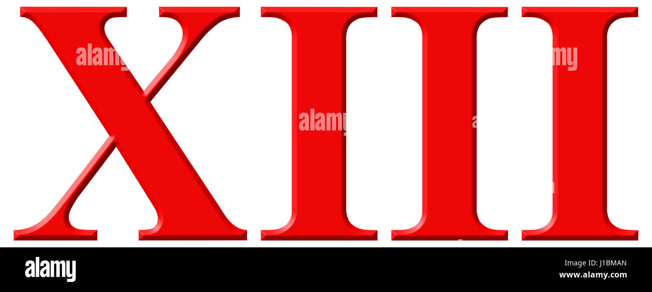 XIII Roman Numerals - Z SCORE TABLE