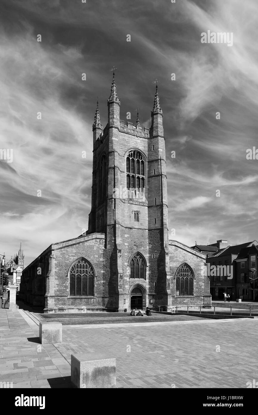 St Johns Church, Cathedral square, Peterborough City, Cambridgeshire, England Stock Photo