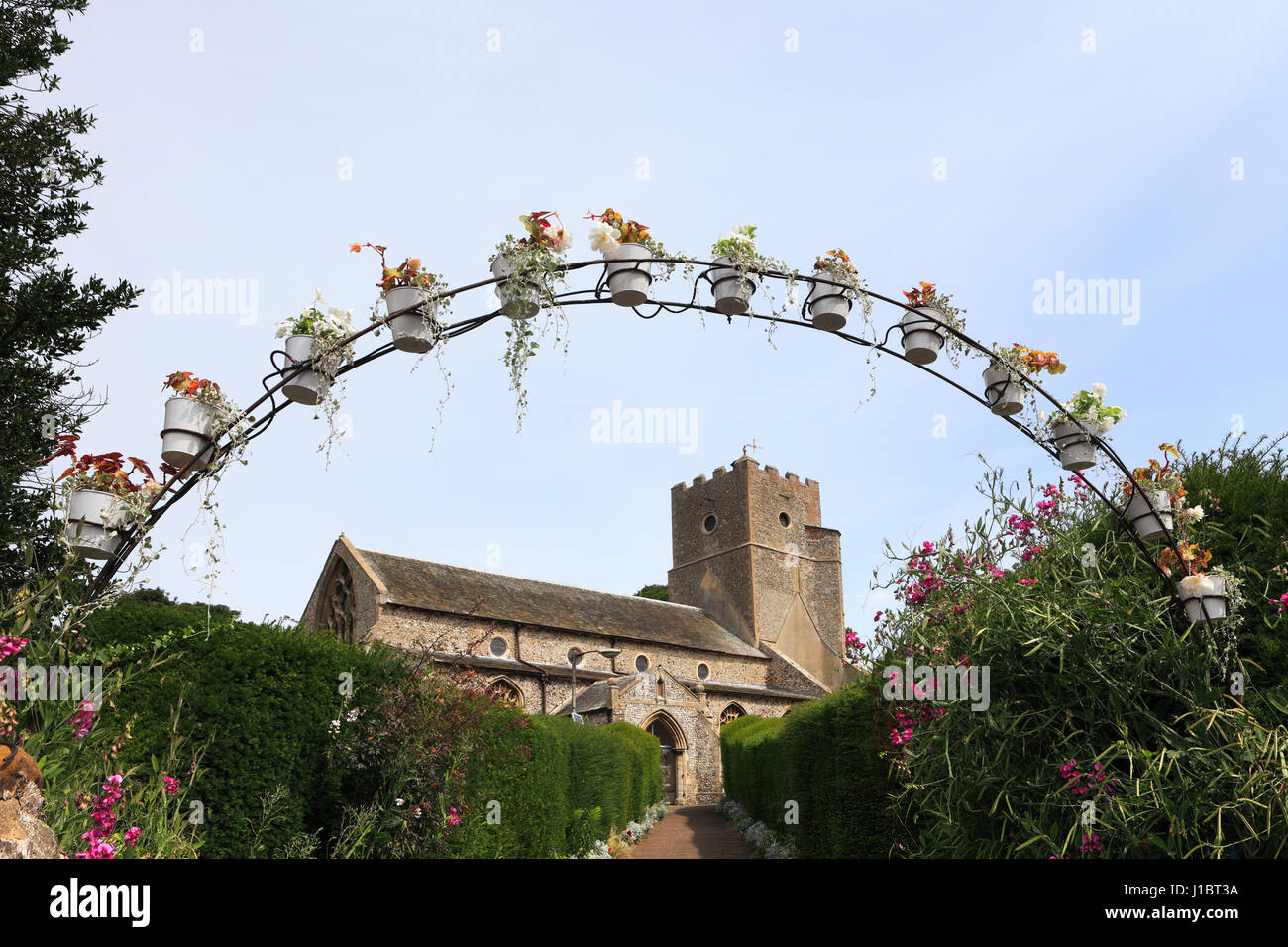 St Marys church, Heacham village; North Norfolk; England; UK Stock