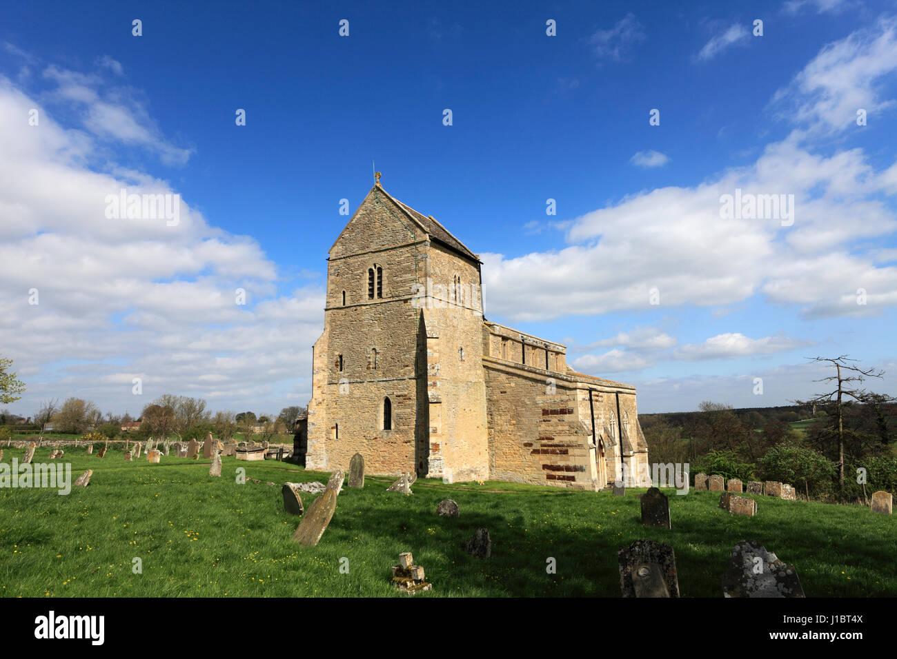 St Michaels Church, Wadenhoe village, Northamptonshire, England, UK ...