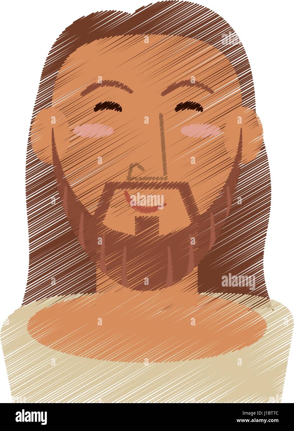 drawing face jesus christ design Stock Vector Image & Art Alamy