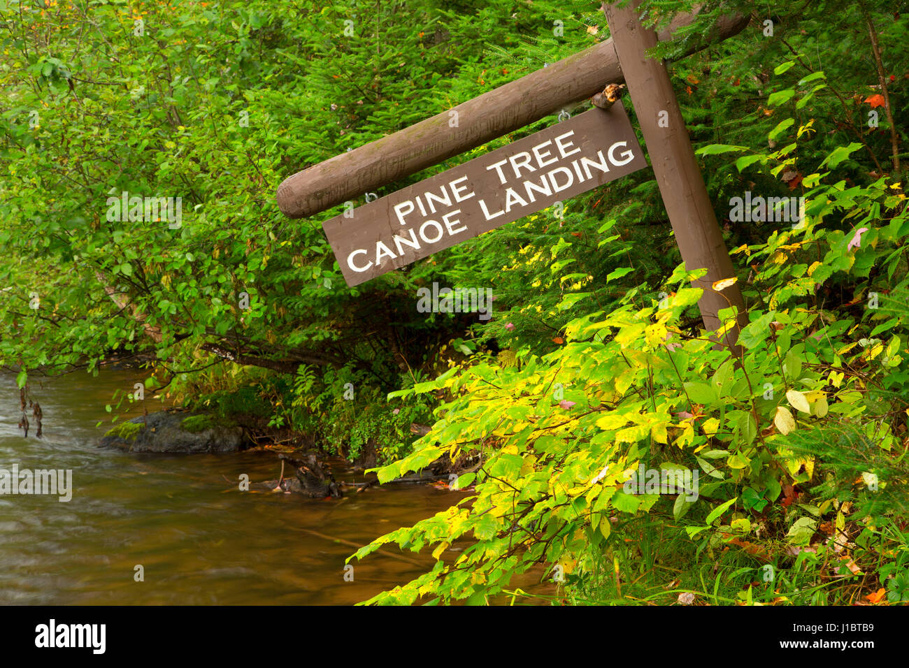 Canoe landing on the Brule River, Brule River State Forest, Wisconsin