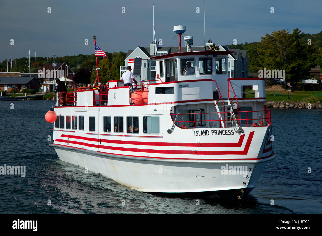 Tour boat, Bayfield, Wisconsin Stock Photo Alamy