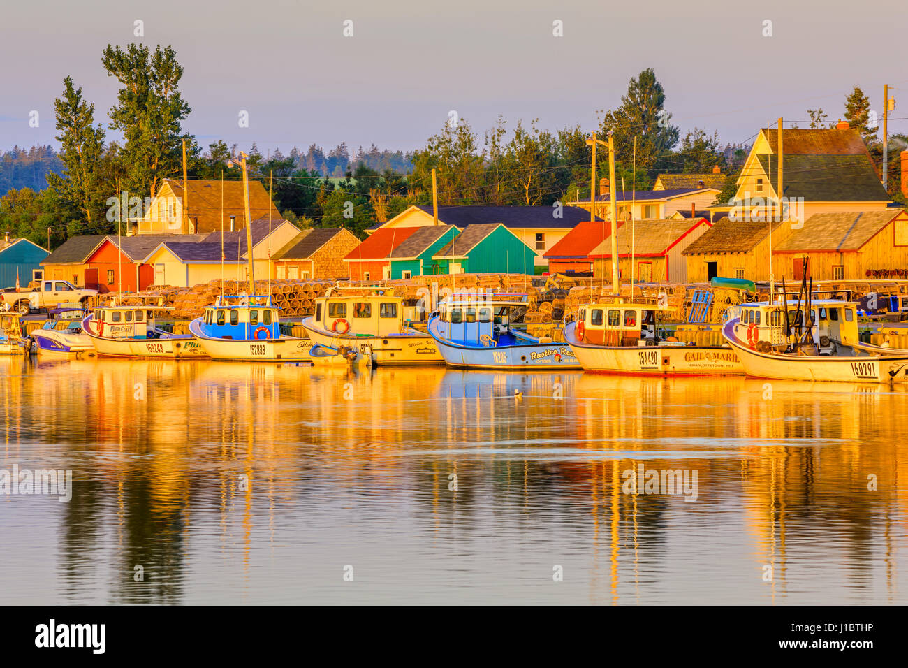 Rustico harbor in Prince Edward Island, Canada Stock Photo