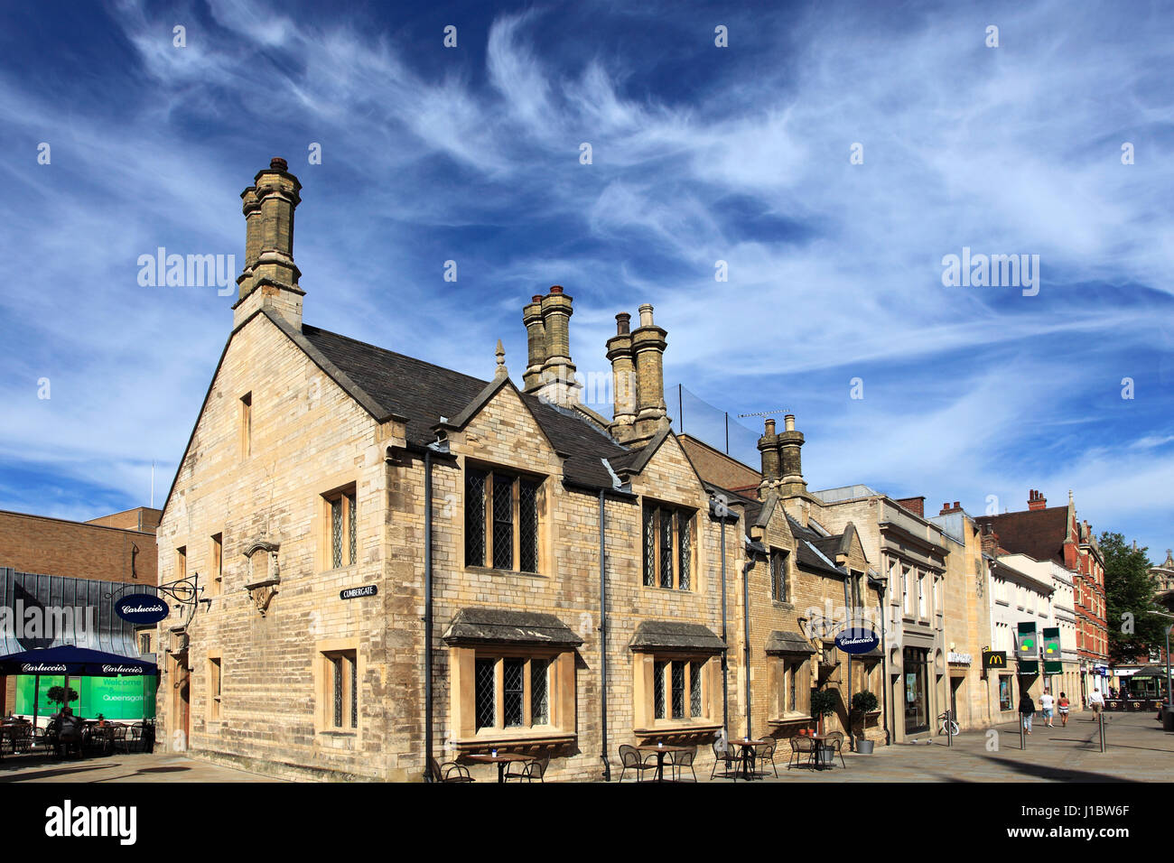 Listed buildings in Cumbergate, Peterborough City, Cambridgeshire, England, UK Stock Photo