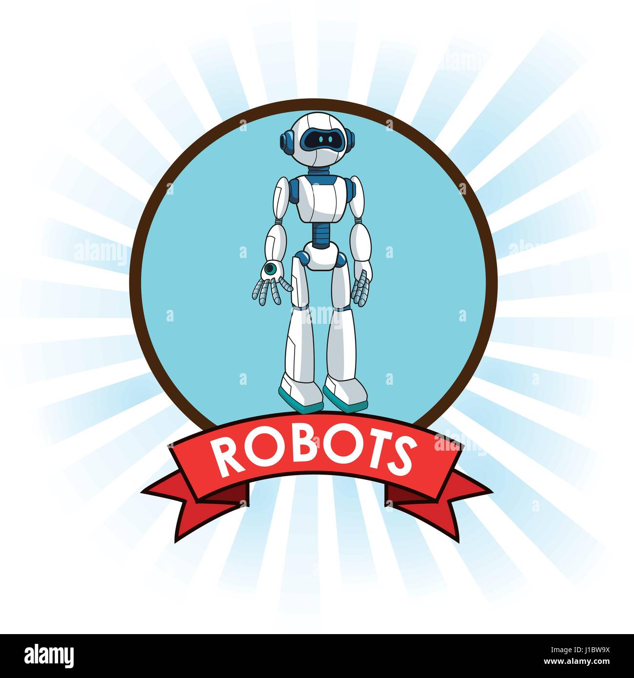 robots android technology futuristic banner Stock Vector Image & Art ...