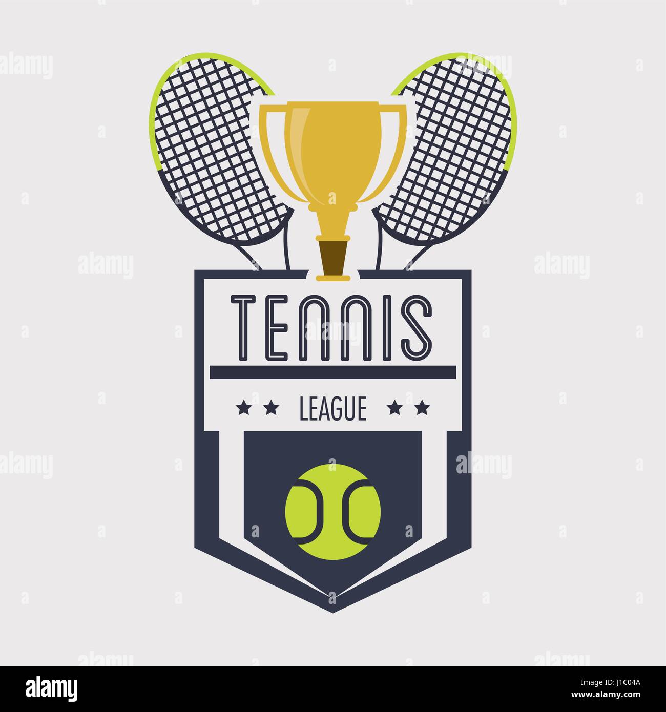 Racket and trophy of tennis sport design Stock Vector Image & Art - Alamy