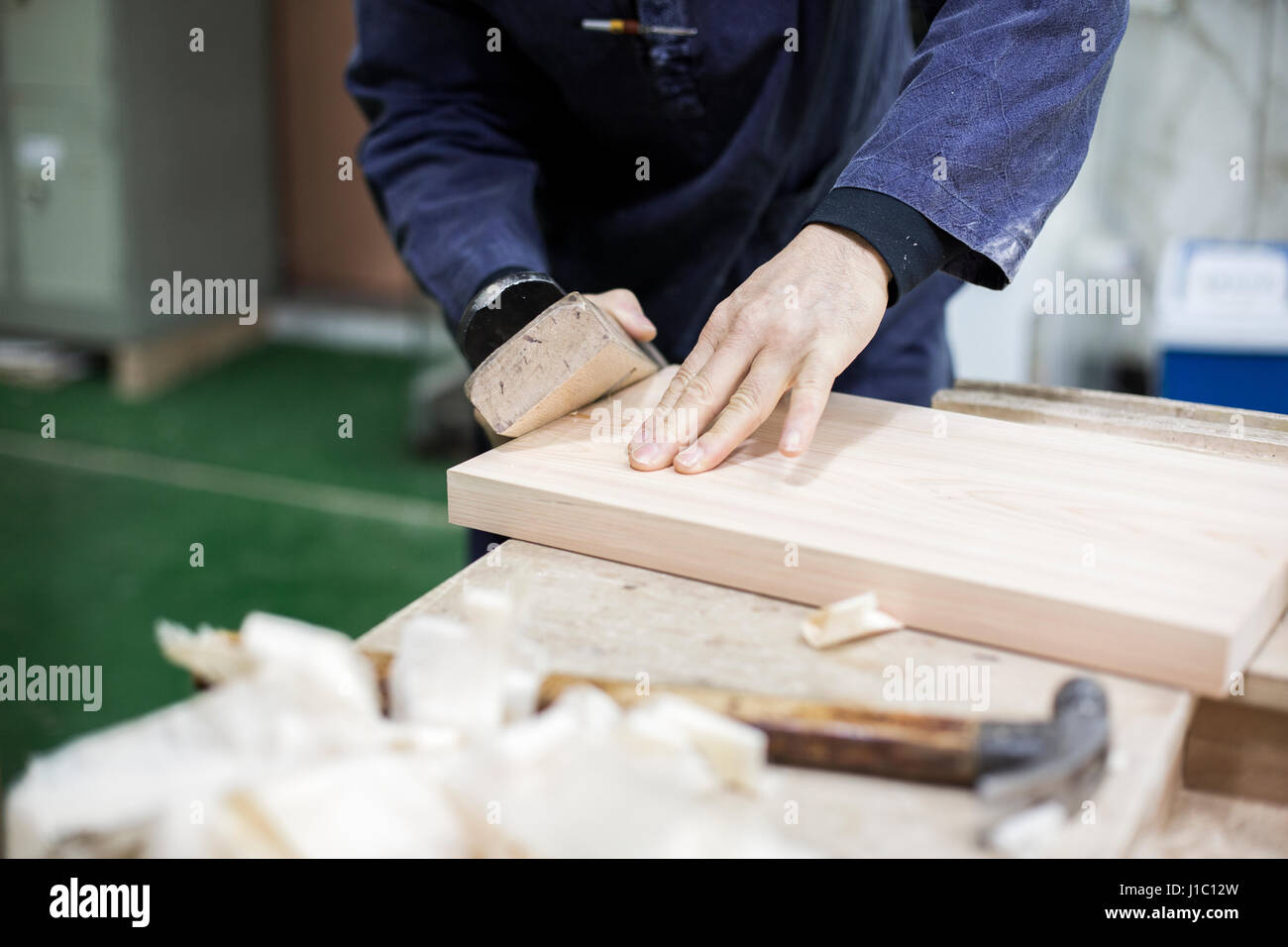 Hands of woodcraft experts Stock Photo Alamy