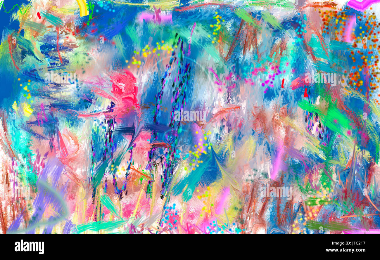 Abstract Art Painting Stock Photo