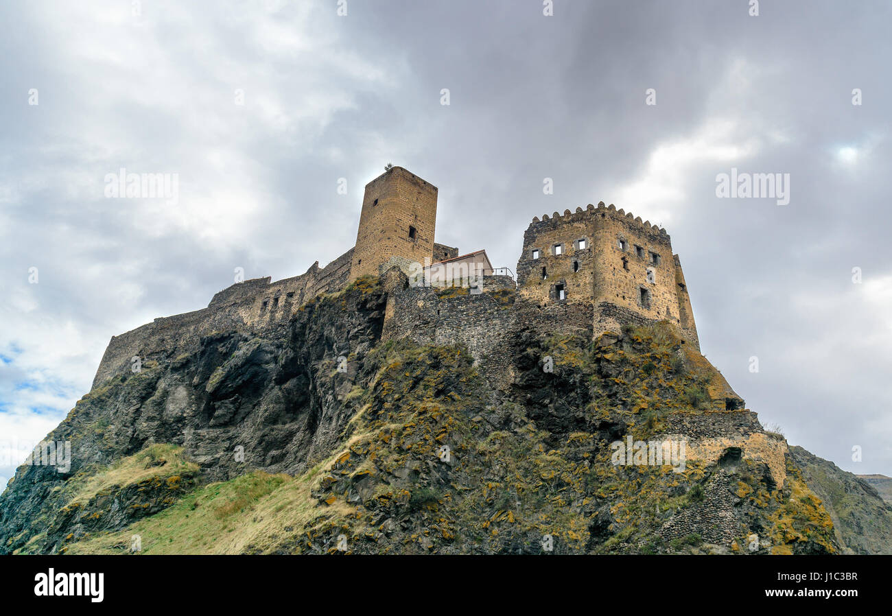 Khertvisi fortress on mountain. It is one of the oldest fortresses in  Georgia Stock Photo - Alamy