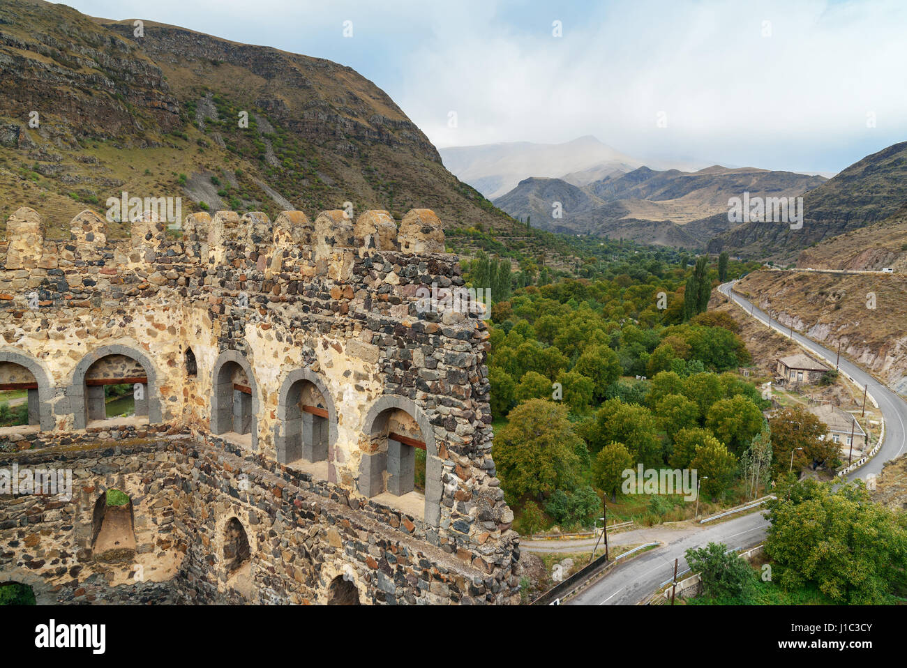 Khertvisi fortress on mountain. It is one of the oldest fortresses in  Georgia Stock Photo - Alamy