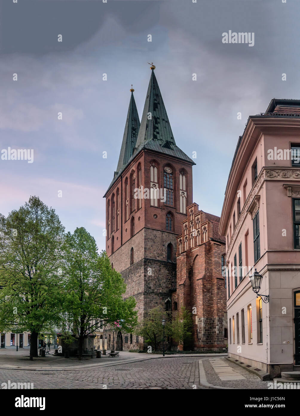 Nikolai church in Berlin, Germany Stock Photo Alamy