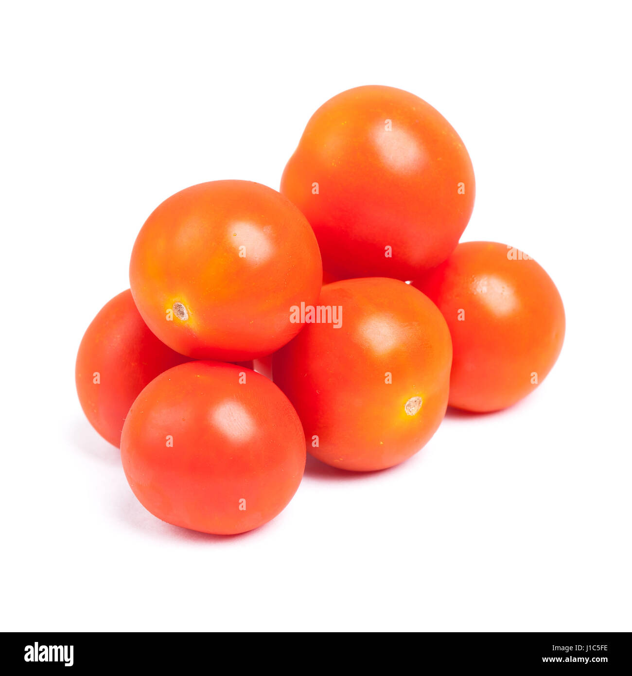 Cherry tomatoes isolated on white background Stock Photo - Alamy