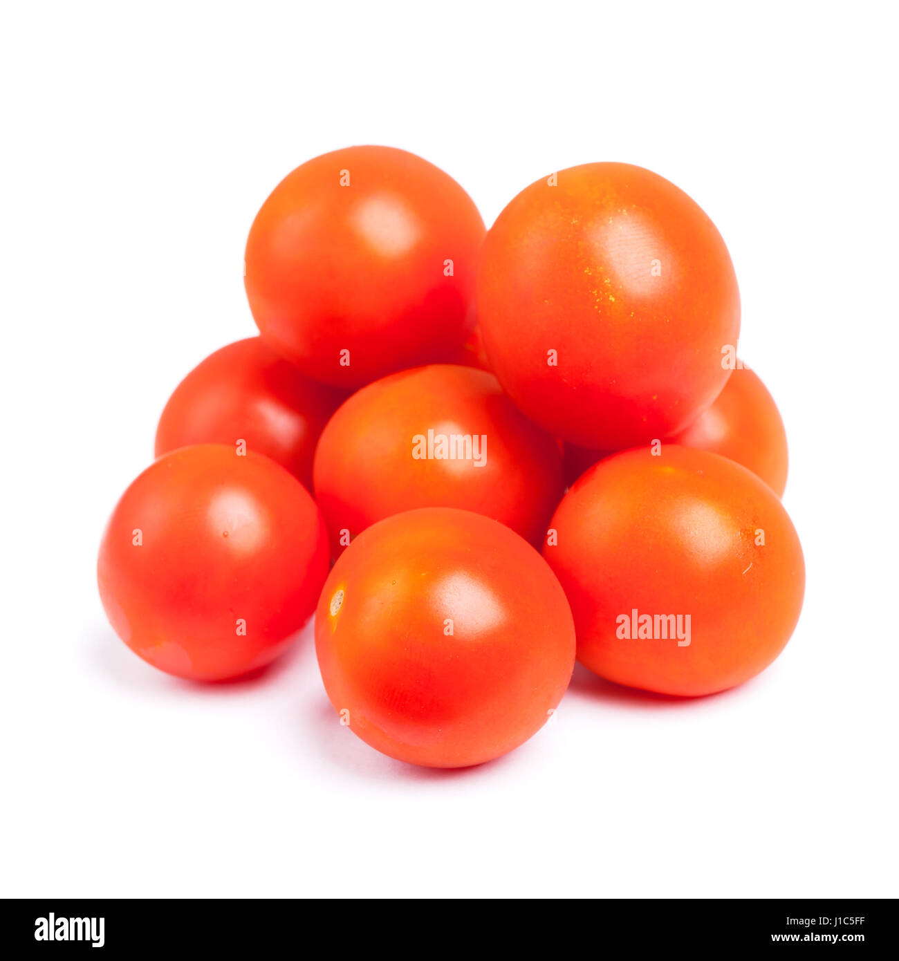 Cherry tomatoes isolated on white background Stock Photo - Alamy