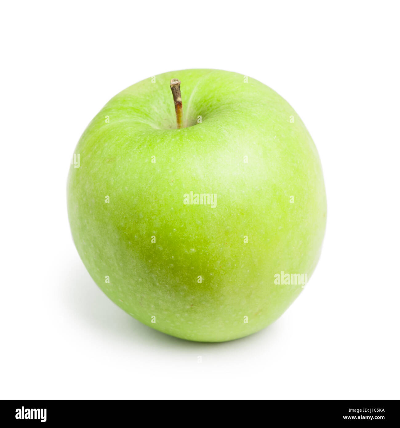 Green apple isolated on white background Stock Photo - Alamy