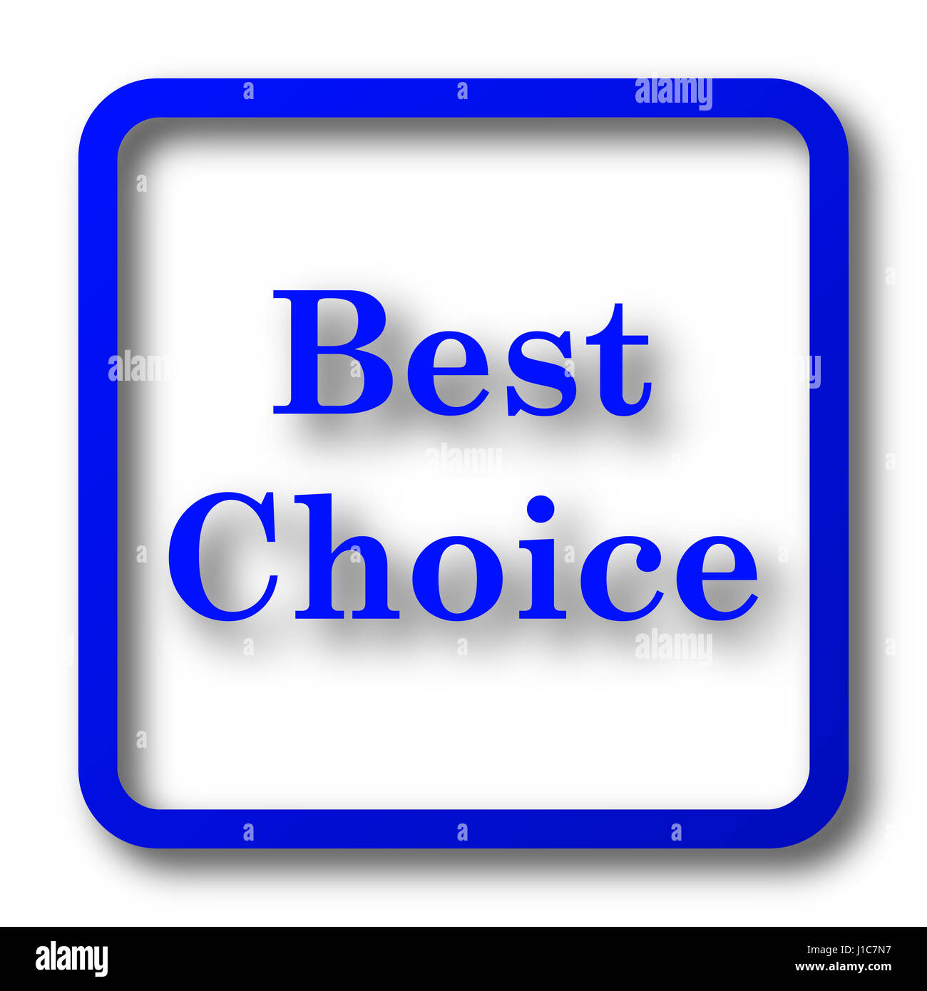 Best choice icon. Best choice website button on white background Stock