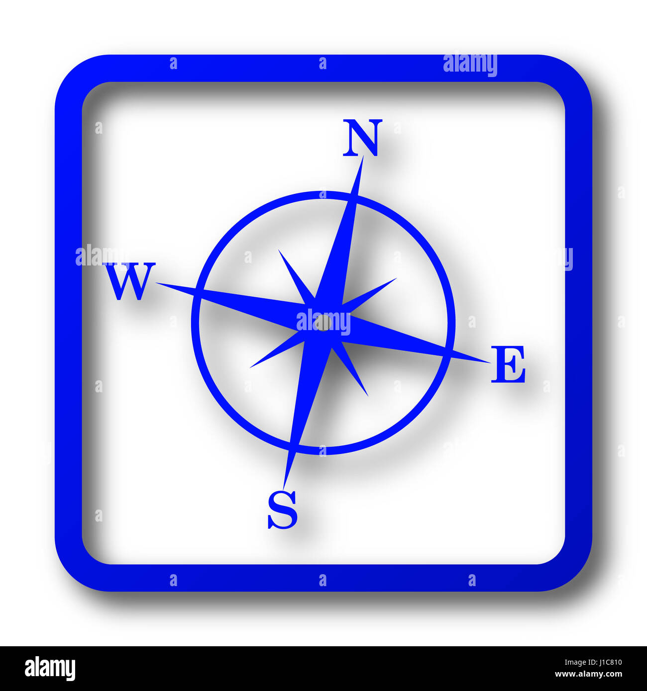 Compass rose vector with all thirty two wind directions. Wind Rose with  Earth Symbol in the Middle Stock Vector Image & Art - Alamy