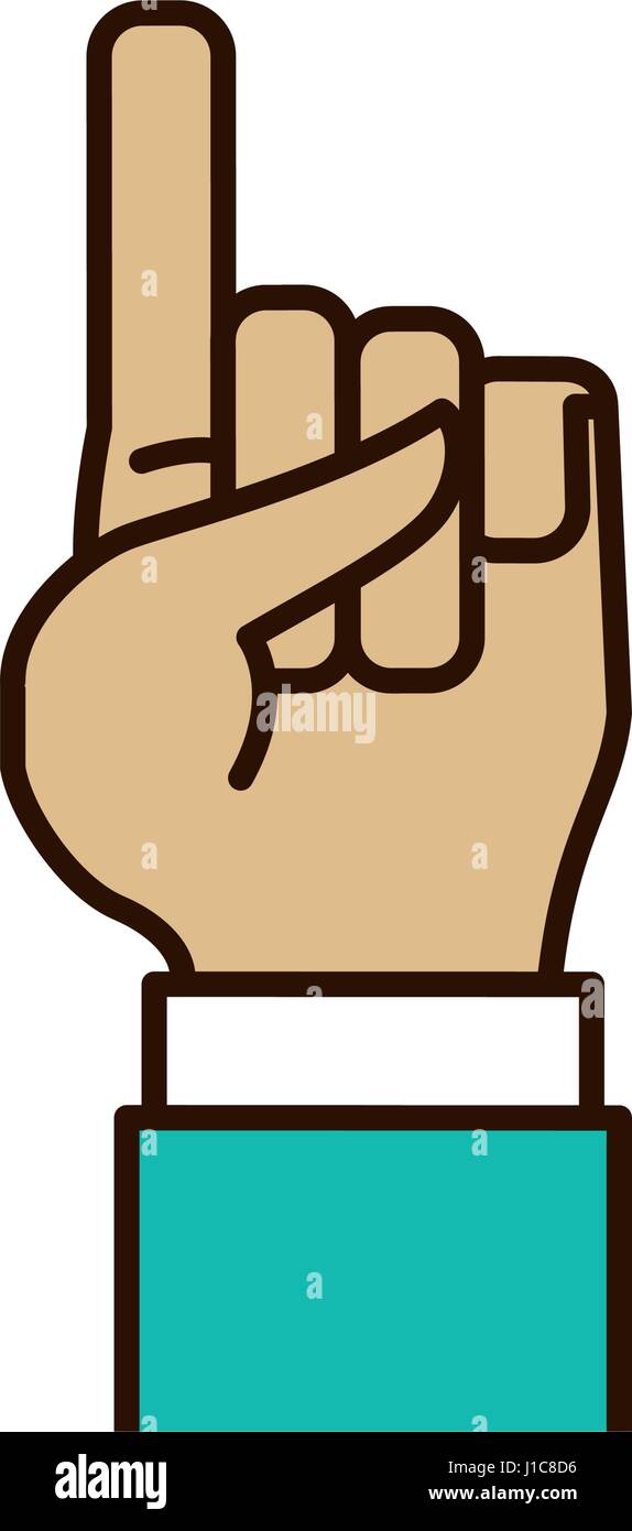 Hand number symbol Stock Vector Image & Art - Alamy