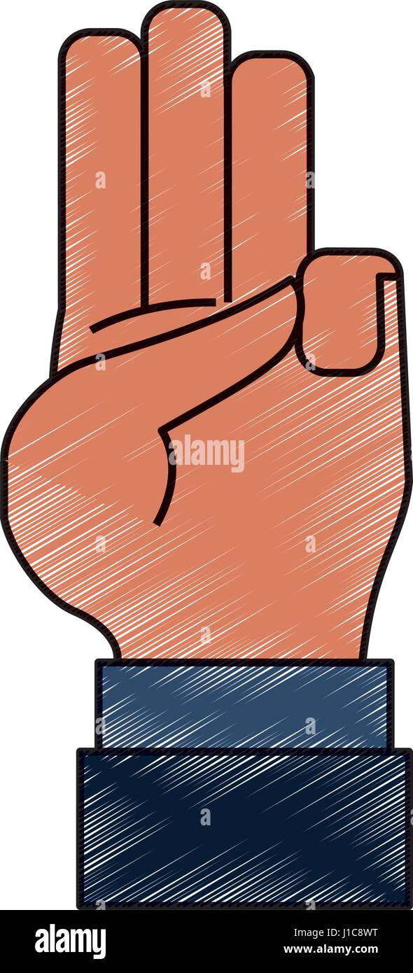 Hand number symbol Stock Vector Image & Art - Alamy