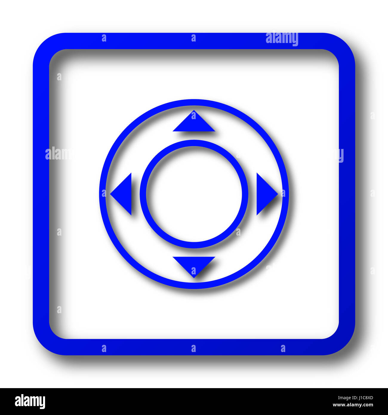 Joystick icon. Joystick website button on white background Stock Photo