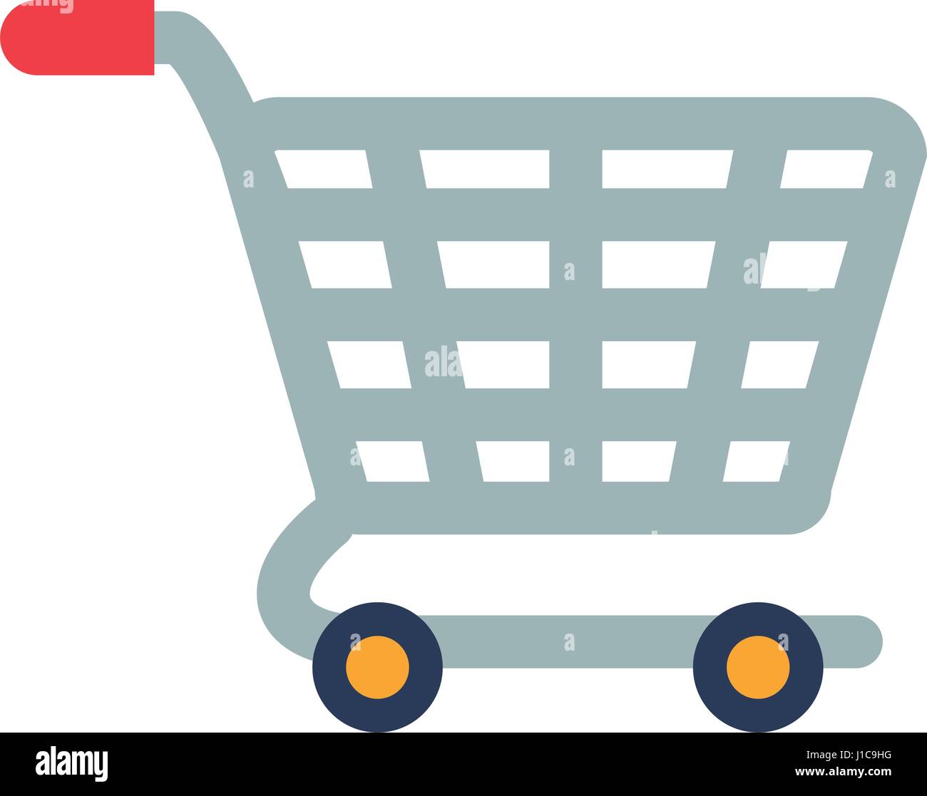 Shopping cart isolated Stock Vector Image & Art - Alamy
