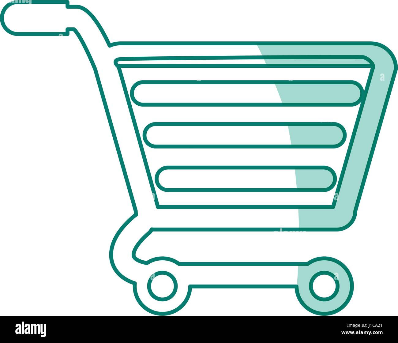 Shopping cart isolated Stock Vector Image & Art - Alamy