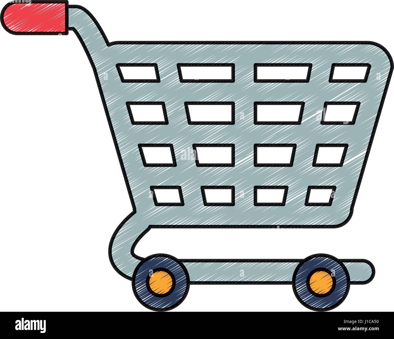 Shopping cart isolated Stock Vector Image & Art - Alamy