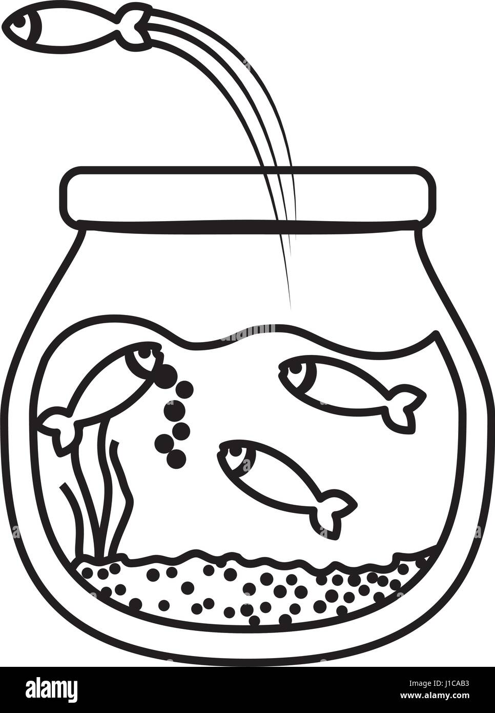 Fishbowl aquarium bowl Stock Vector Image & Art Alamy