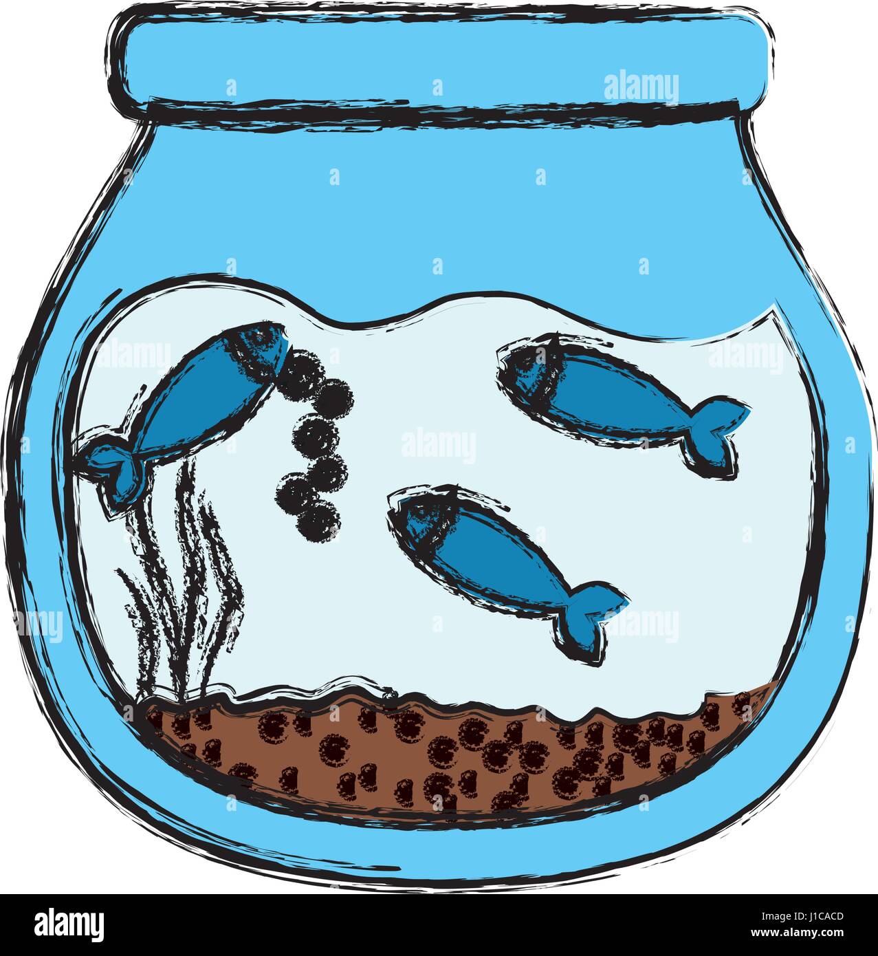 Fishbowl aquarium bowl Stock Vector Image & Art Alamy