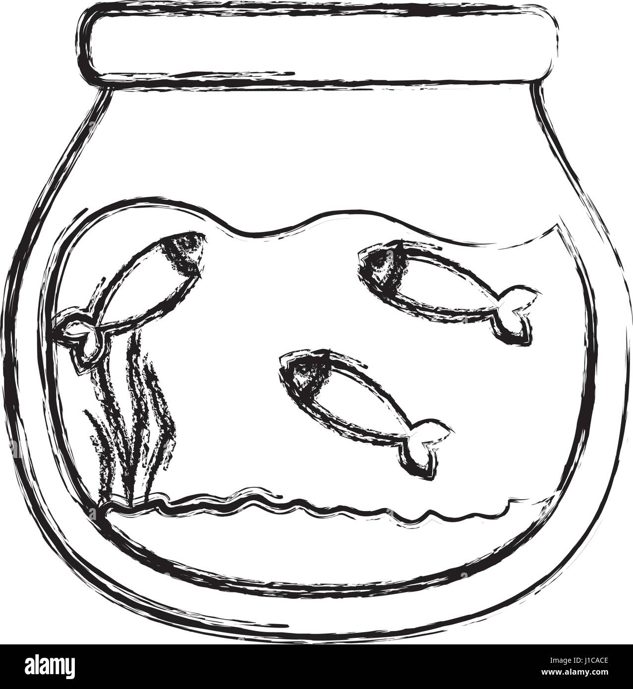 Fishbowl aquarium bowl Stock Vector Image & Art Alamy