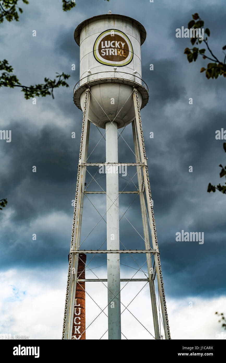 Lucky Strike Water Tower Stock Photo