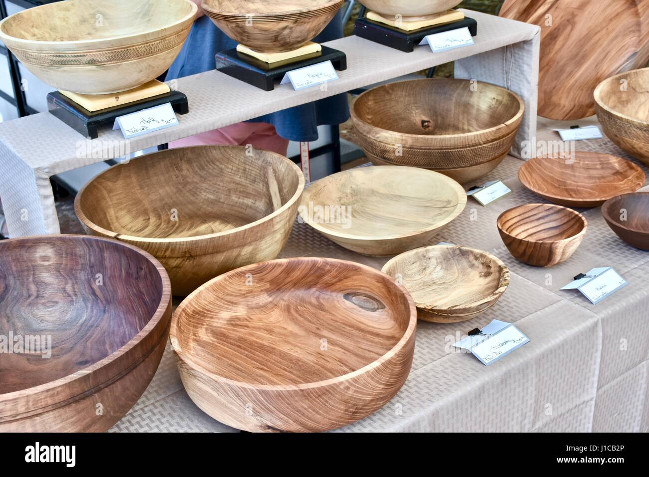 Handcrafted wood bowls hires stock photography and images Alamy