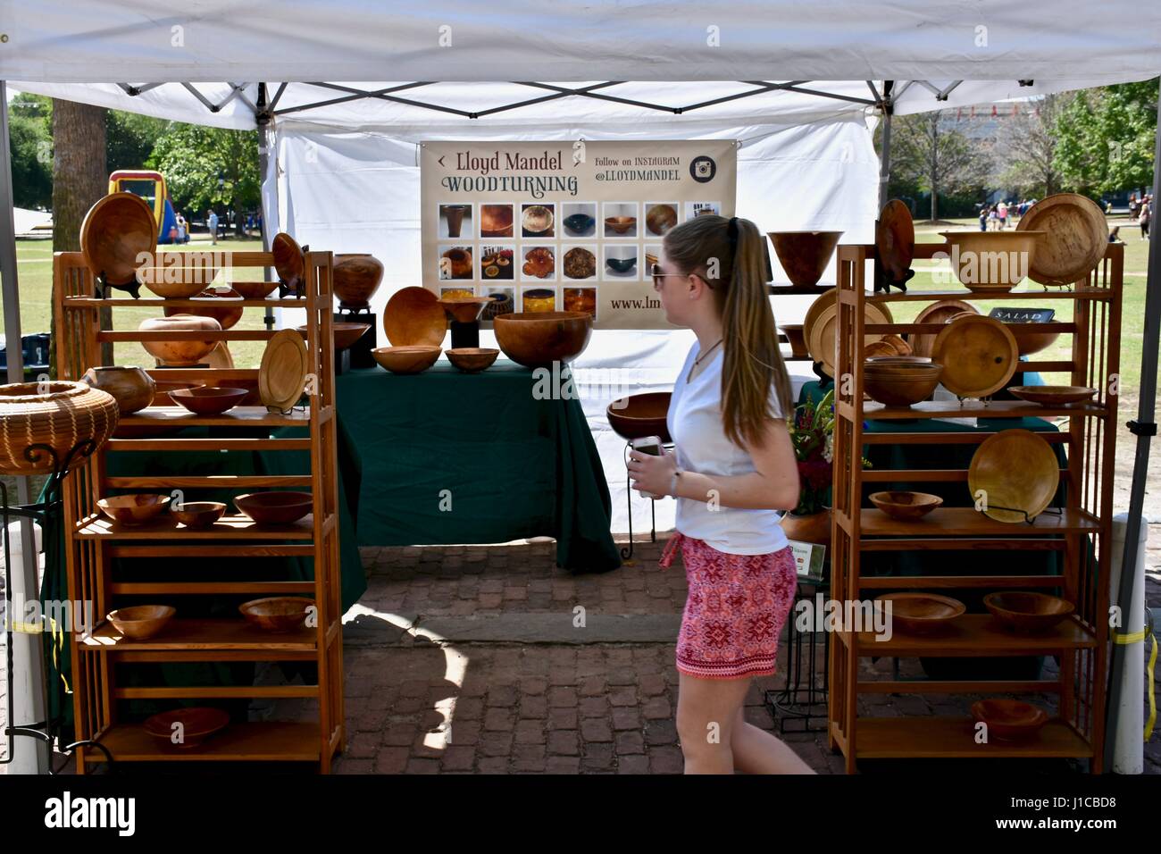 Charleston, South Carolina farmers market Stock Photo