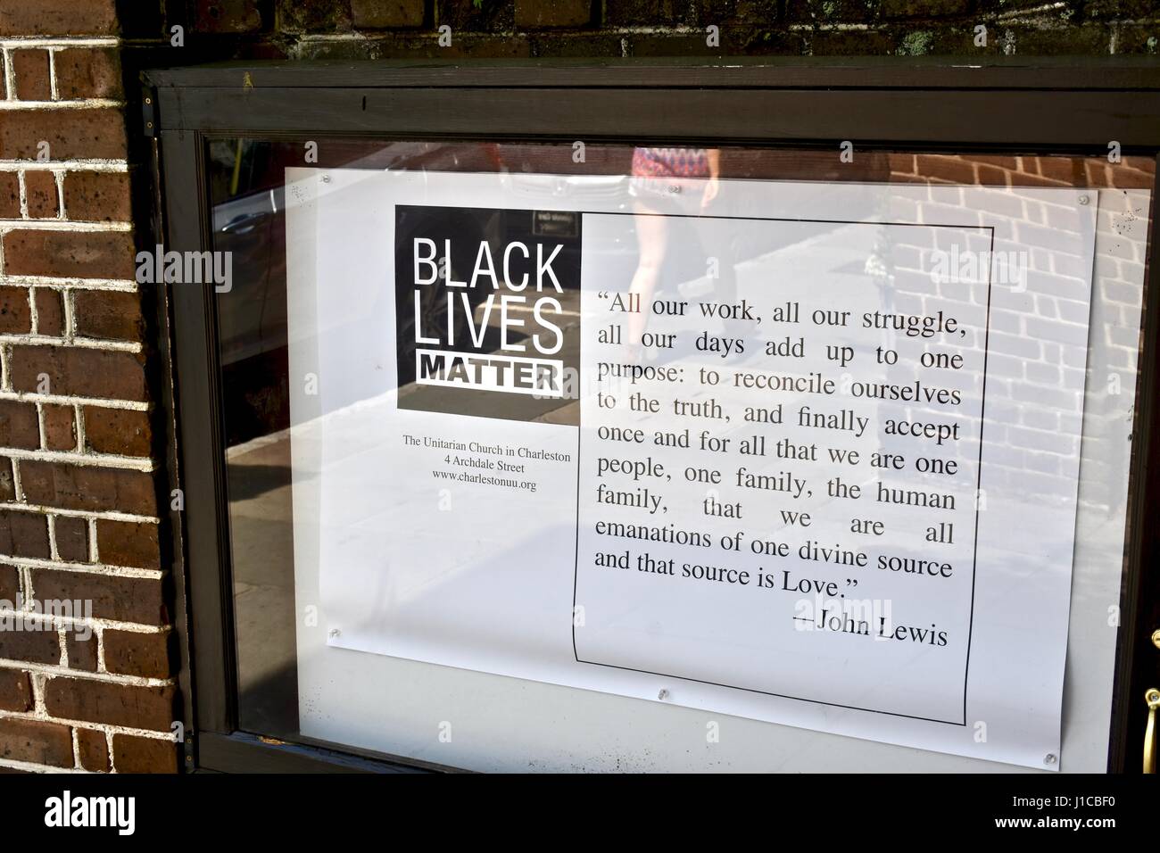 Black Lives Matter sign Stock Photo