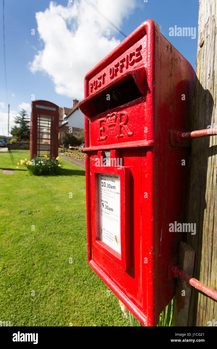 Village of Barton, England. Spring view of the picturesque Cheshire village of Barton. Stock Photo