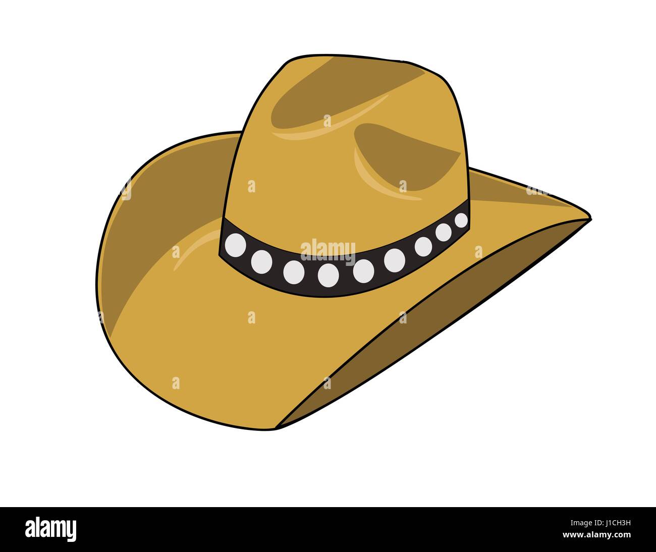 Illustration of a cowboy hat Stock Vector Image & Art - Alamy