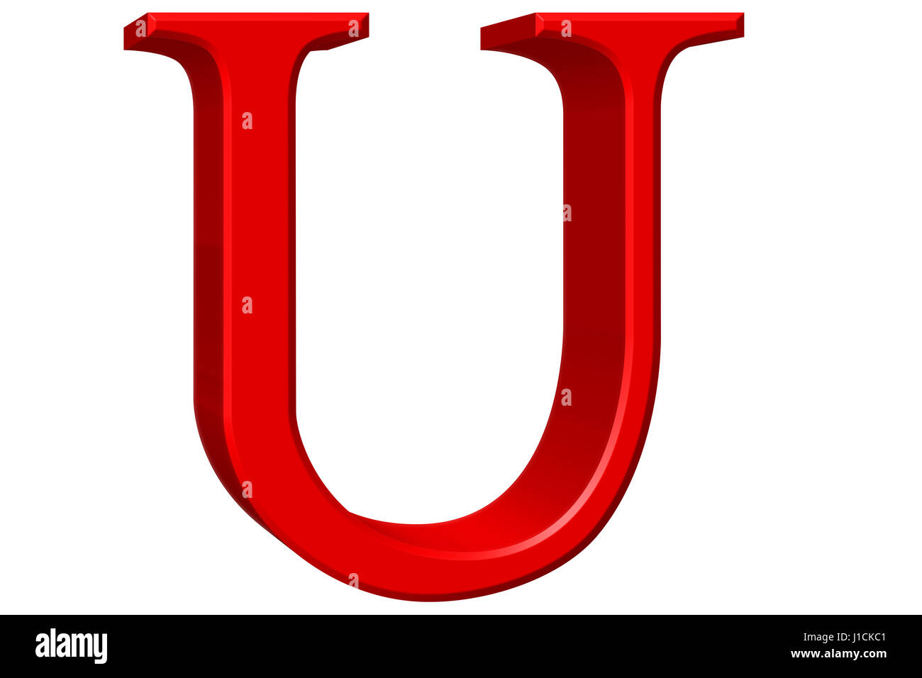Uppercase letter U isolated on white 3D illustration Stock Photo Alamy Uppercase letter U isolated on white 3D illustration Stock Photo Alamy