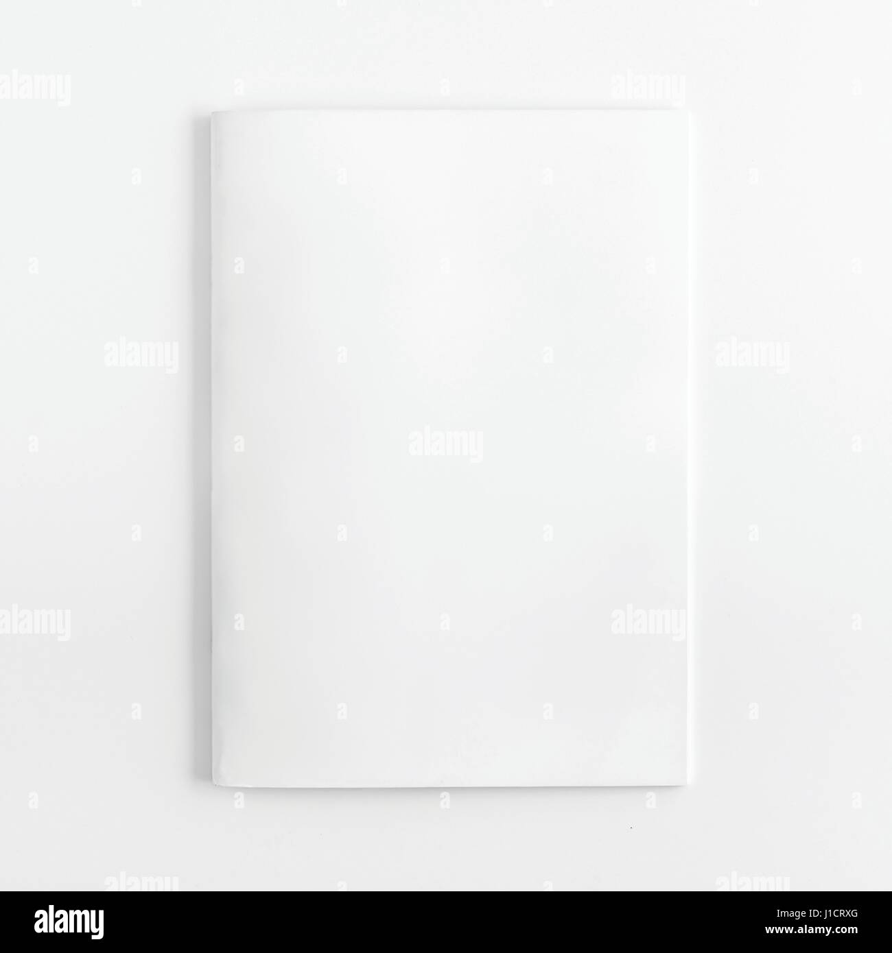 Magazine, A5/A4 Brochure Mock-up on Isolated White Background Stock Photo
