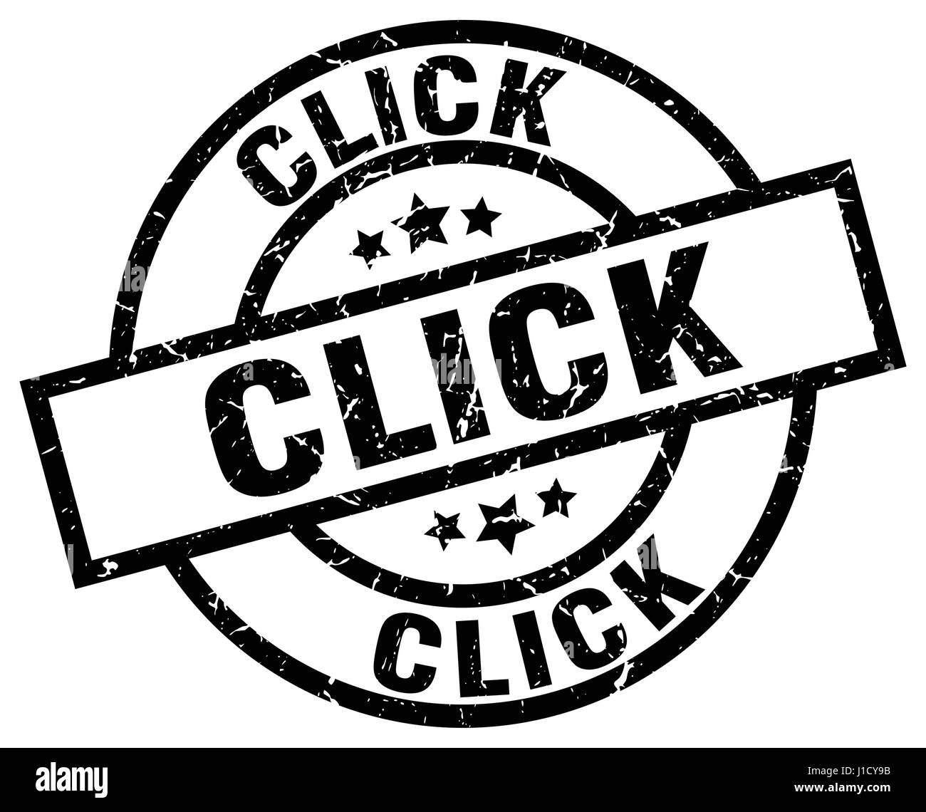 Round Click Sign click round grunge black stamp Stock Vector Image & Art - Alamy
