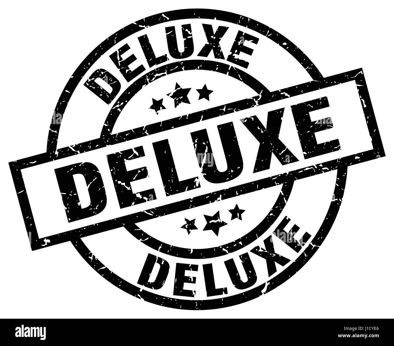 deluxe round grunge black stamp Stock Vector Image & Art - Alamy