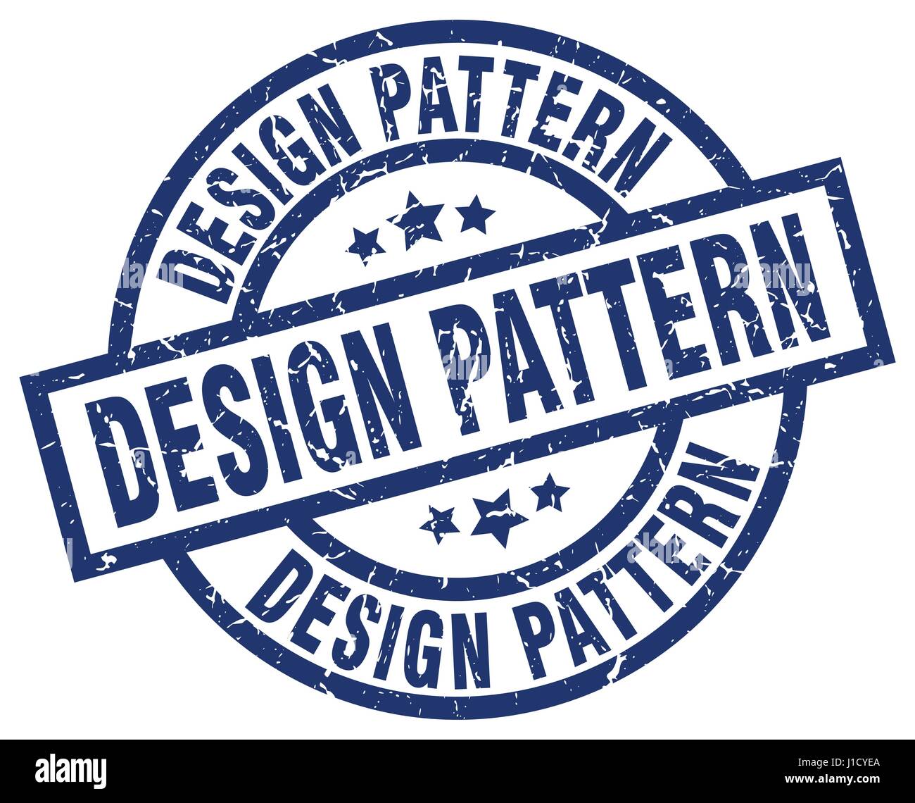 design pattern blue round grunge stamp Stock Vector Image & Art - Alamy