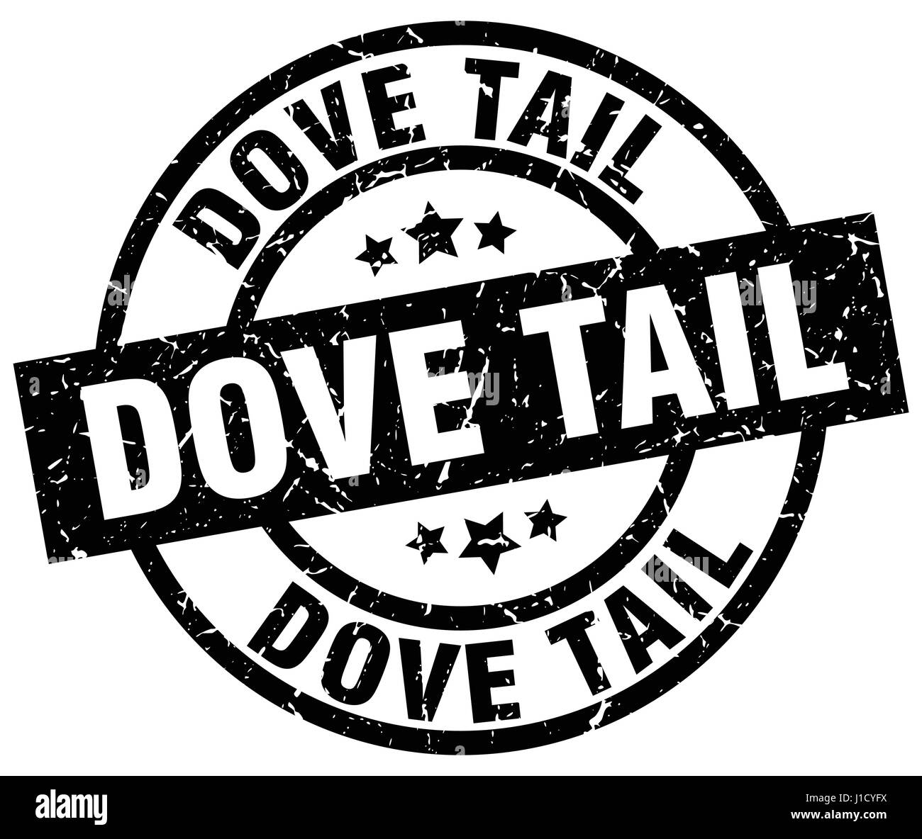 dove tail round grunge black stamp Stock Vector Image & Art - Alamy