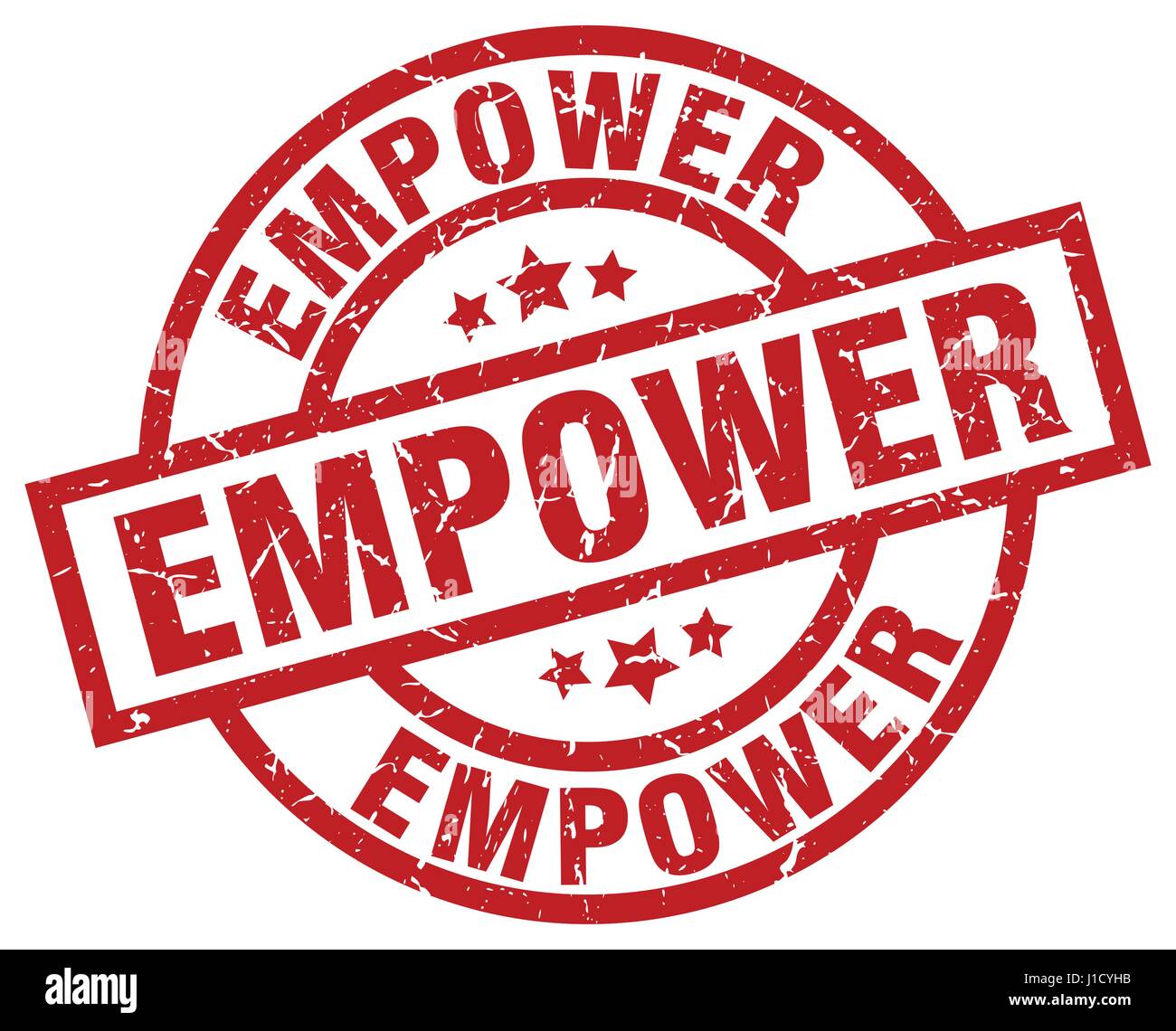empower round red grunge stamp Stock Vector Image & Art - Alamy