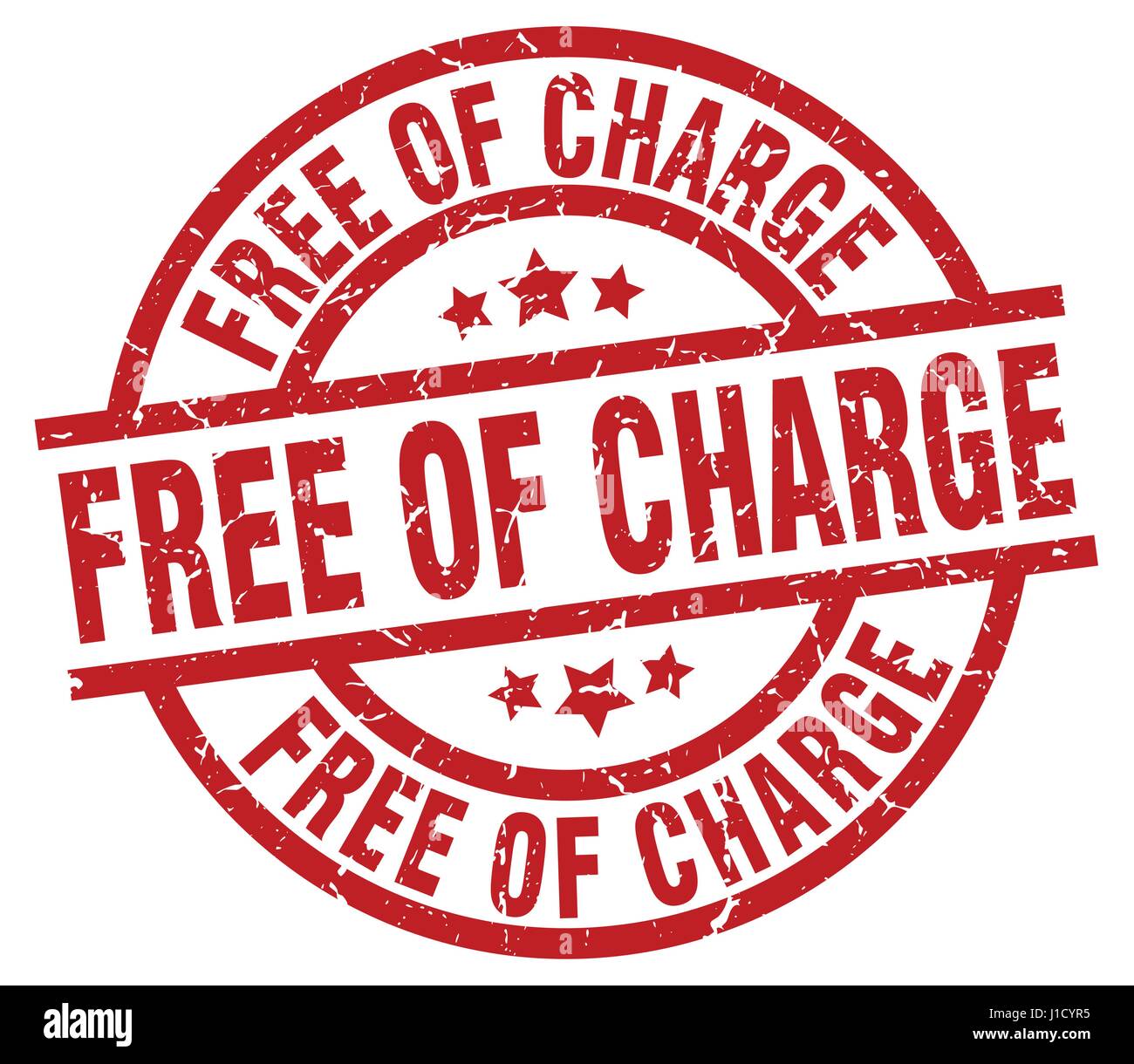 free of charge round red grunge stamp Stock Vector Image & Art Alamy