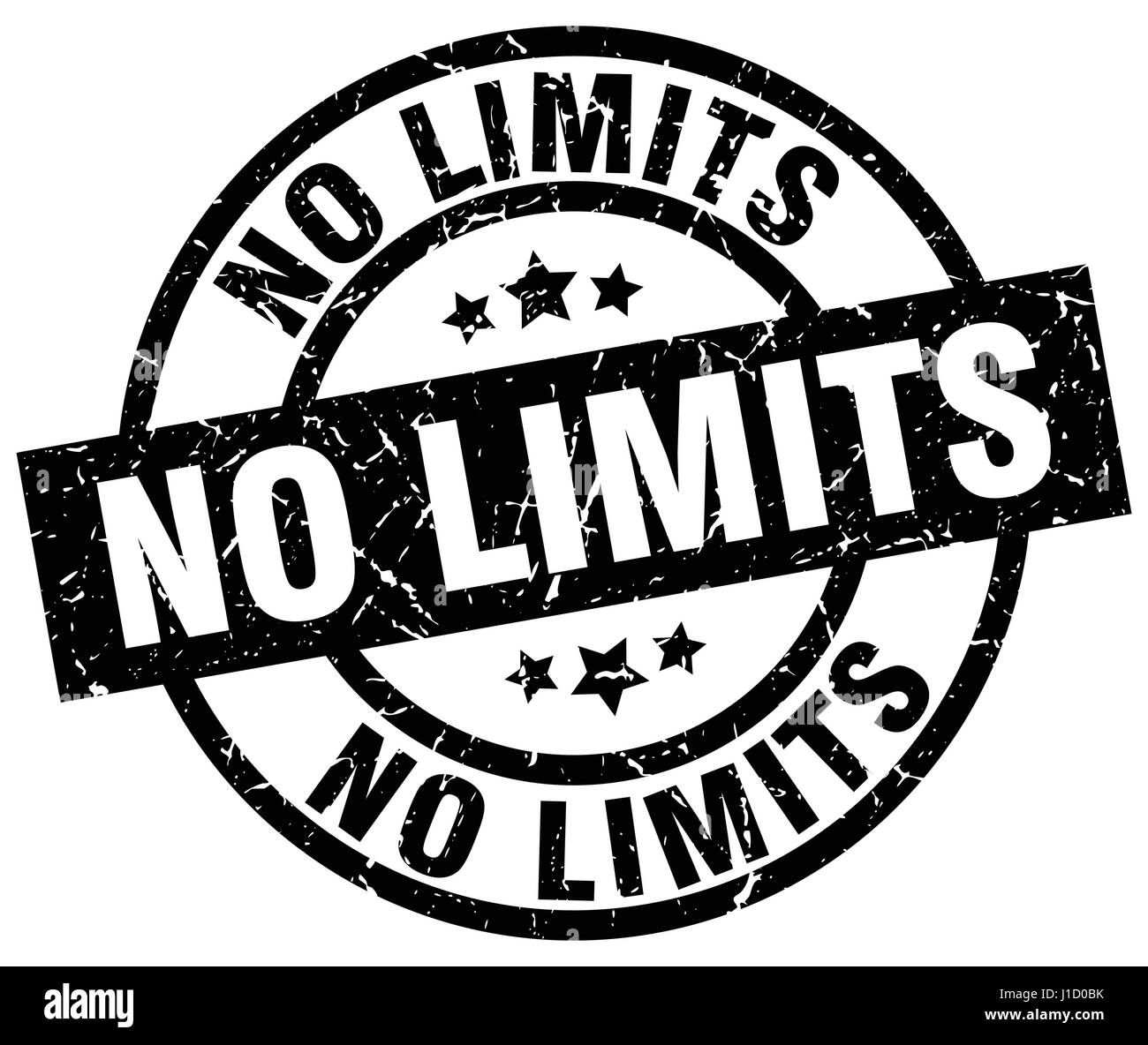 no limits round grunge black stamp Stock Vector Image & Art - Alamy